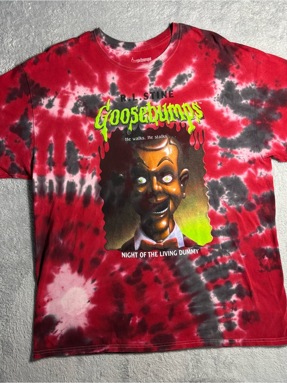 Goosebumps tie-dye t-shirt,